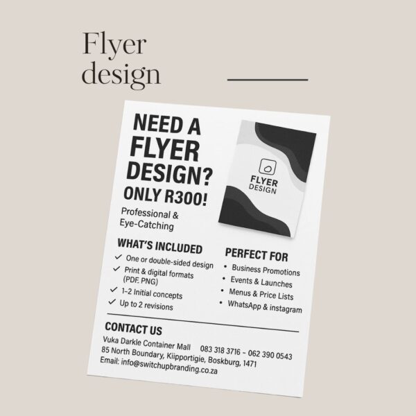 flyer design Custom Flyer Design